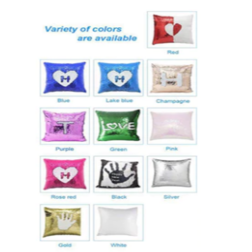 Sequined Sublimation Pillow case.